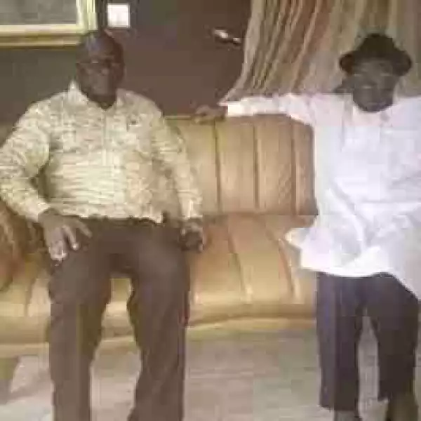 Reuben Abati visits his former boss, Goodluck Jonathan in Abuja